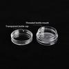 10Pcs Sample Clear Cream Jar Mini Cosmetic Bottles Containers Transparent Pot For Nail Arts Small Clear Can Tin For Balm