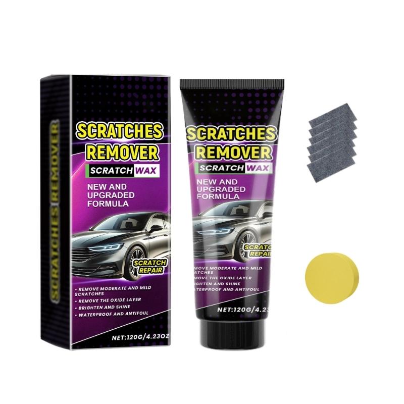 

120g/4.23oz Car Scratch Repair Paste with Cloth Sponge Auto Surfaces Scratch Repair Paste Car Maintenance Accessory 1