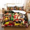 3D Merry Chrismas Fashion Bedding Set Boys Girls Twin Queen Size Duvet Cover Pillowcase Bed Kids Home Textileextile