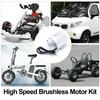 48V 2000W Electric Brushless Motor Kit High Speed Power Motor Set Controller Throttle Grip for DIY Modification