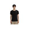 Asics Solid Color Crew Neck Pullover Casual Short Sleeve T-Shirt Men Tops Black 2011C692-001