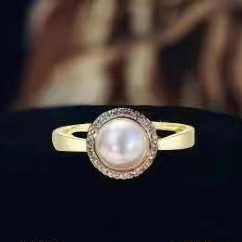 Elegant Retro Pearl Choker Necklace & Diamond Earrings Bridal Set