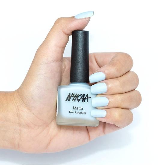 Nykaa Matte Nail Enamel - Blueberry Macaron, No 18 (9 ml)