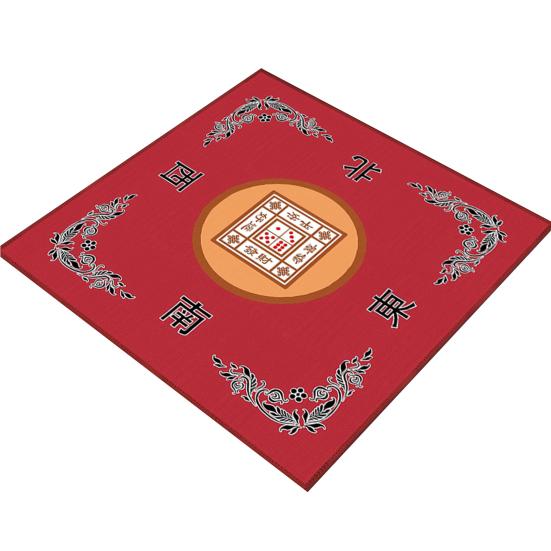 

Настольный коврик для маджонга, покер, домино, маджонг, плитка, карточная настольная игра, противоскользящий шумоподавительный квадратный коврик для игры в маджонг 80cm красный