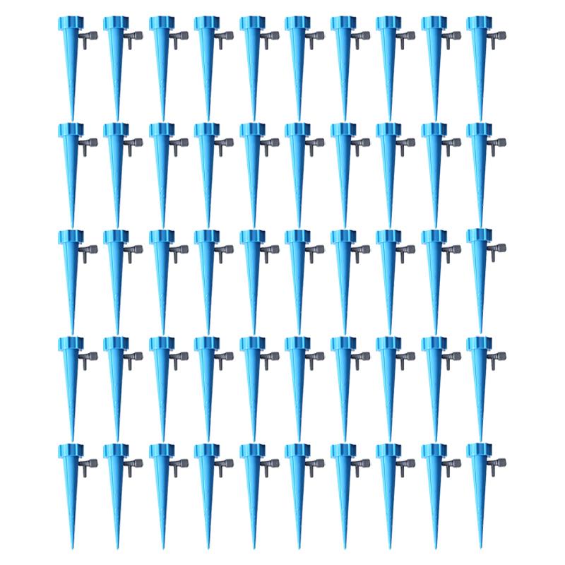 10-50PCS Drip Irrigation System Automatic Plant Waterer Adjustable Indoor Garden Office Plants Self Watering Stakes Timer Device