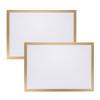2Sets Magnetic Photo Frames Premium Plastic Home Display Frames for Paintings Photos Certificates Adhesive Self-Adhesive