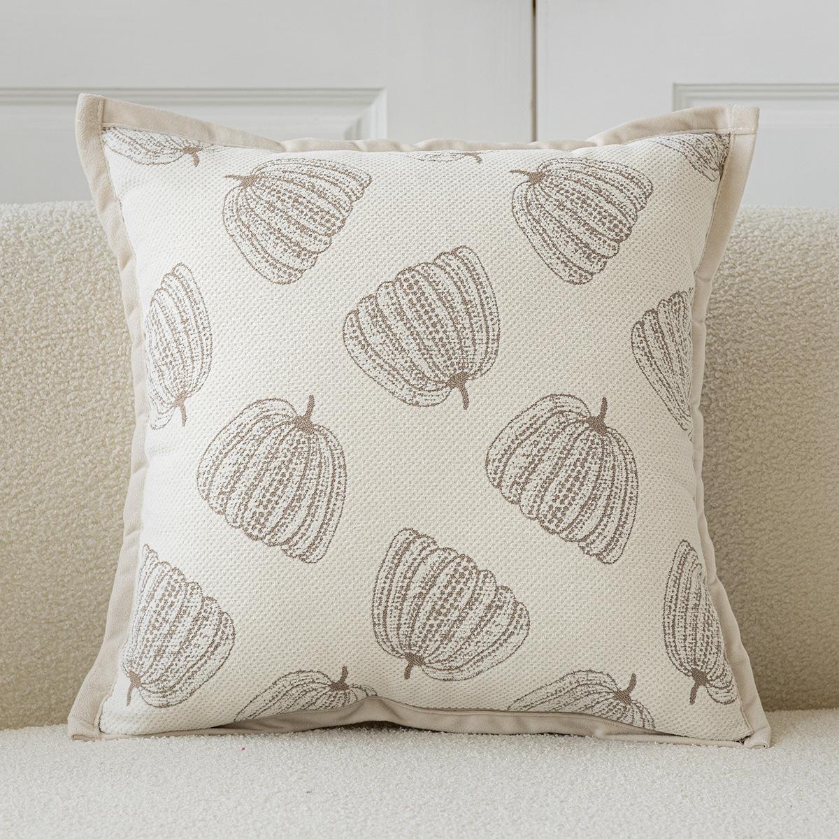 

45x45cm French Beige Throw Pillowcase Cojines Decorativos Para Sofa Headboards Cushion Cover Simple Square Pillowcases 45x45cm