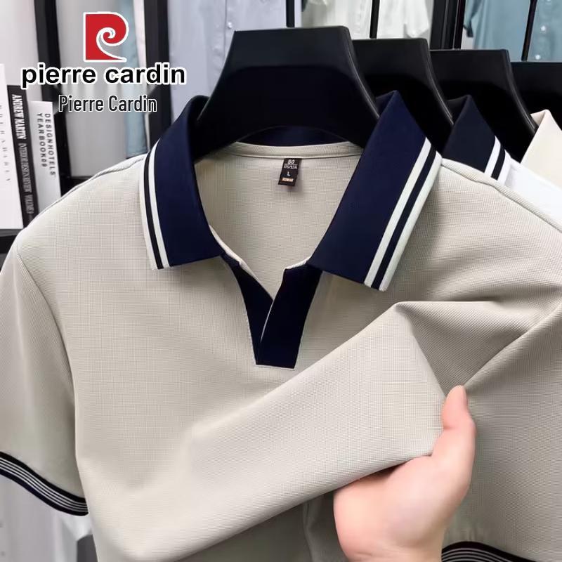 

Мужская дышащая вафельная футболка-поло с коротким рукавом Pierre Cardin M