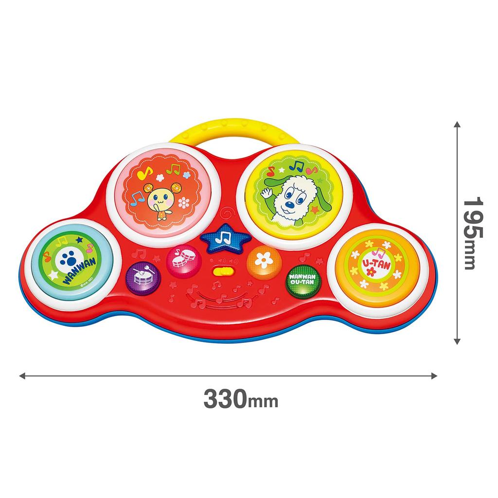 Toy Royal Wanwan and Utan Rhythm Touch (Educational Toy / Develops Sensibility) Baby and Child Toy (Musical Instrument / Makes Sound) Portable