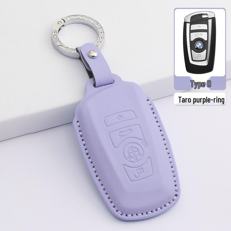 Housse en Cuir pour Clé à Lame BMW Série 5, Série 3, X3, X1, X5, X6 avec Boucle