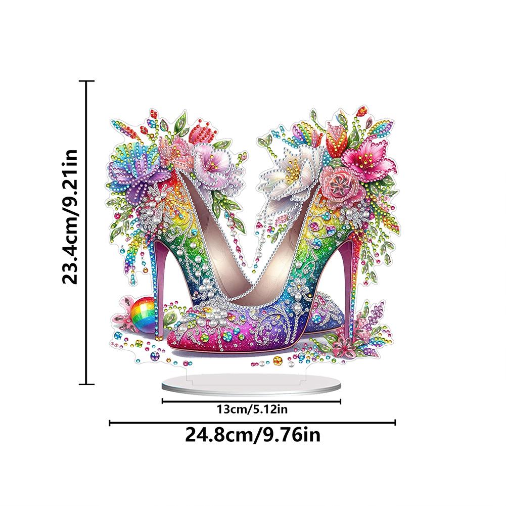 Acrylic 2D Flat DIY Table Top Diamond Painting Ornament Kits Desktop Diamond Art Kits 5D DIY Diamond Art Tabletop Decorations