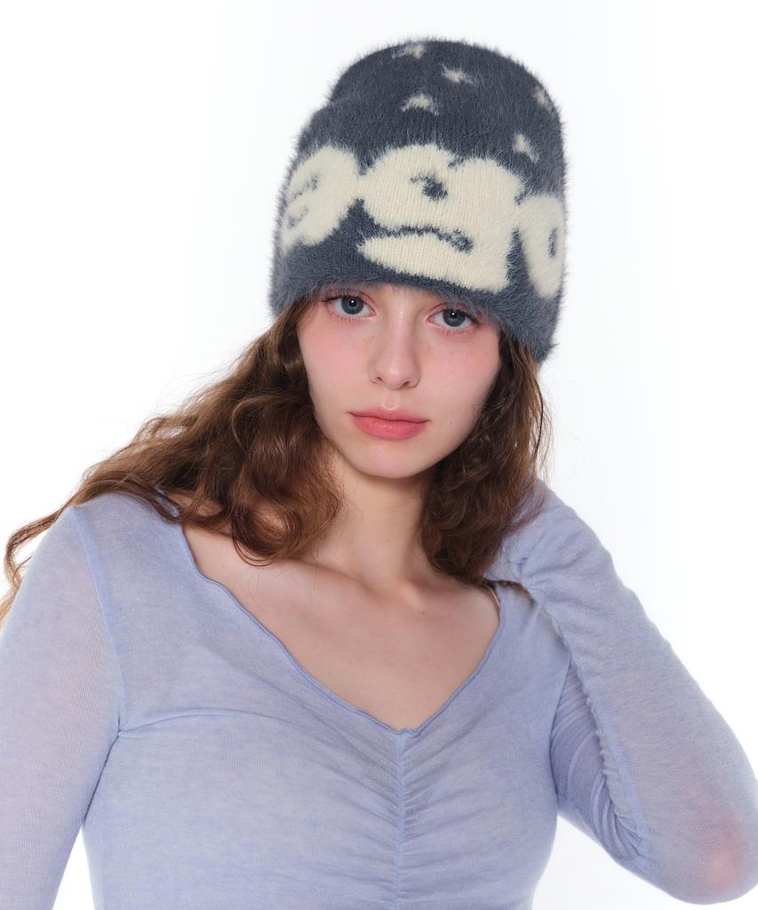 NOIAGO Noi1429 Hairy Logo Beanie (3 Colors)