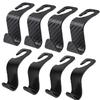 10PCS Hooks Auto Seat Headrest Hook Car Storage Hanger Back Carbon Hook Vehicle Seat Organizer Holder Auto Accessories Interior