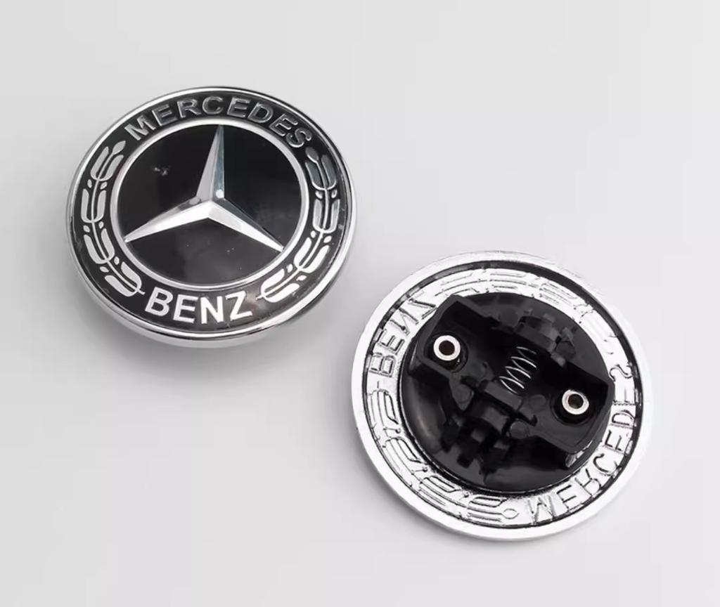 1 Stück 57 mm Auto Frontklappe Emblem Abzeichen Haube Für Mercedes Benz AMGW204 W205 W212 W213 W221 W177 W246 GLA GLC Auto Zubehör