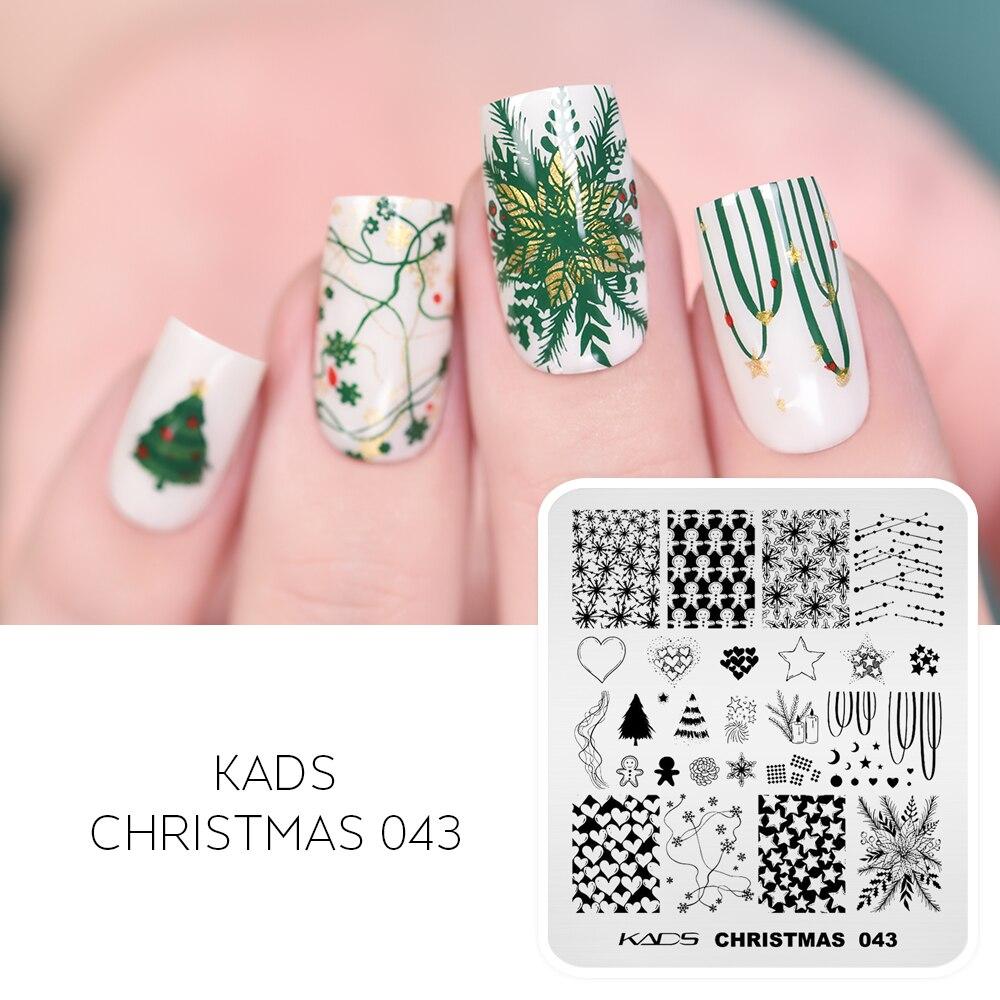Christmas Halloween Nail Stamping Plates Snowflake Festival Pattern Nail Art Image Plates Stainless Steel Nail Art Plate Stencil