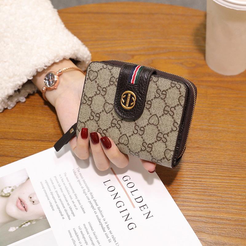 

Короткие кошельки из натуральной кожи для женщин, первый слой из коровьей кожи, портмоне, фирменный дизайн, полосатая лента, держатели для карт, двухцветный бумажник чёрный