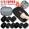 Pet Hair Remover Glove Double-sided Static Pet Hair Dedusting Brush Multi-functional Cat Hair Comb Dog Grooming Tool