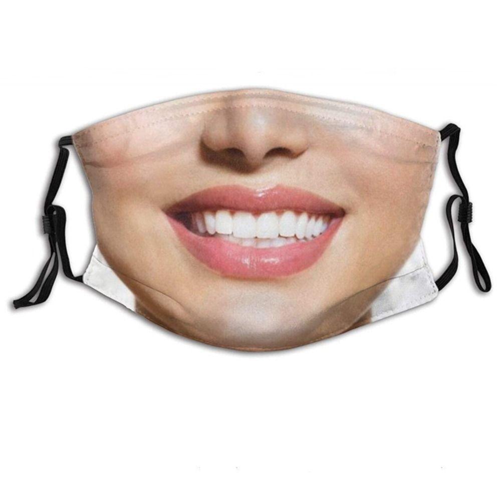 Personality Funny Printed Mask Facial Expression Party Cosplay Mask Winter Outdoor
