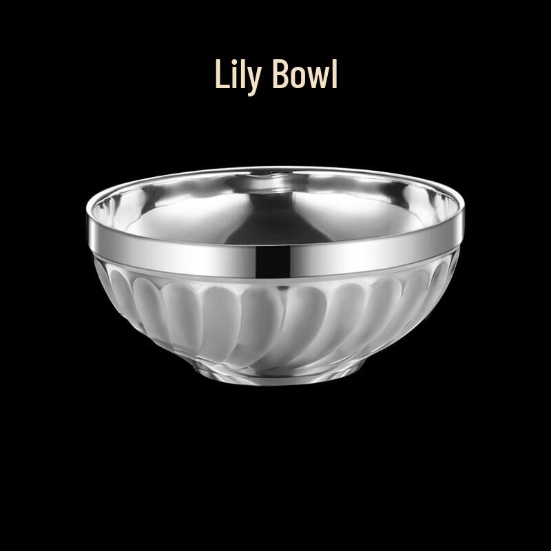 ZISIZ Stainless Steel Double-Layer Insulated Bowl