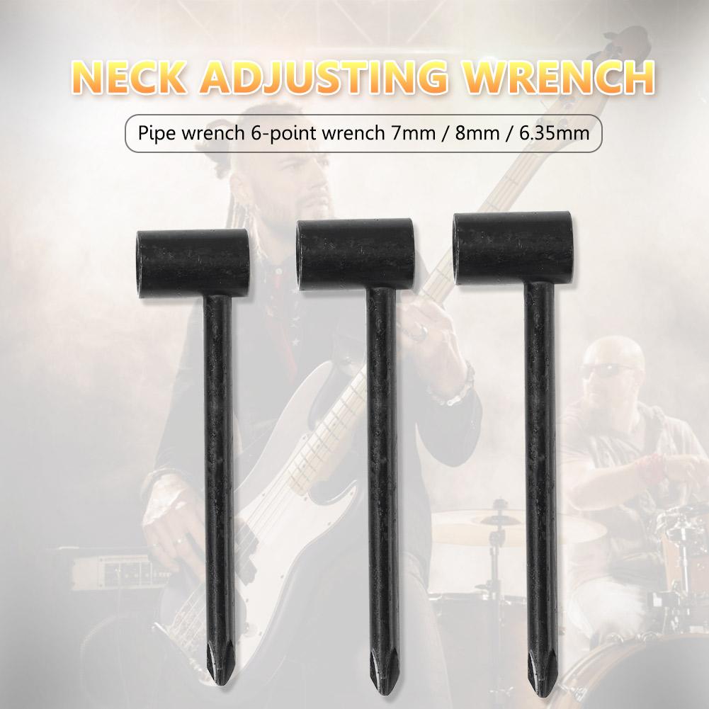 7/8/6.35mm Guitar Pipe Hexagon Socket Metal Guitar Truss Rod Wrench Repair Tool