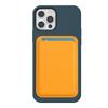 Magsafe Apple magnetic card bag to map custom logo for iPhone magnetic PU card sleeve painting