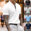 Summer Collar Polo Shirt Short Sleeved T-shirt Men's Casual Tight Top T-Shirts Men’s
