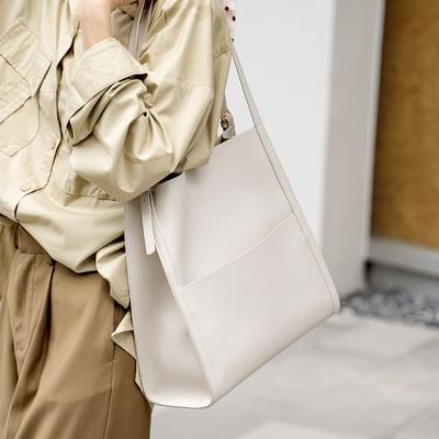 Large-capacity Fashionable Genuine Leather Women's Bag Commuter Tote Bag Single-shoulder Bag