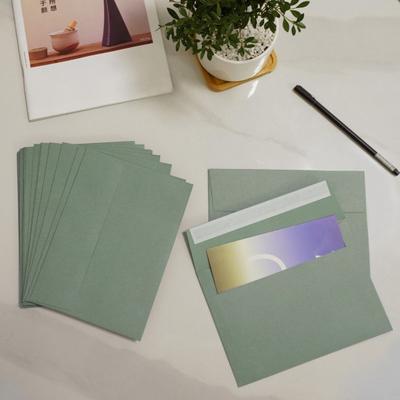 50Pcs A7 Envelopes Retro Style Invitations Wedding Greeting Cards Holder Letter Print 5x7 Invitation Envelopes