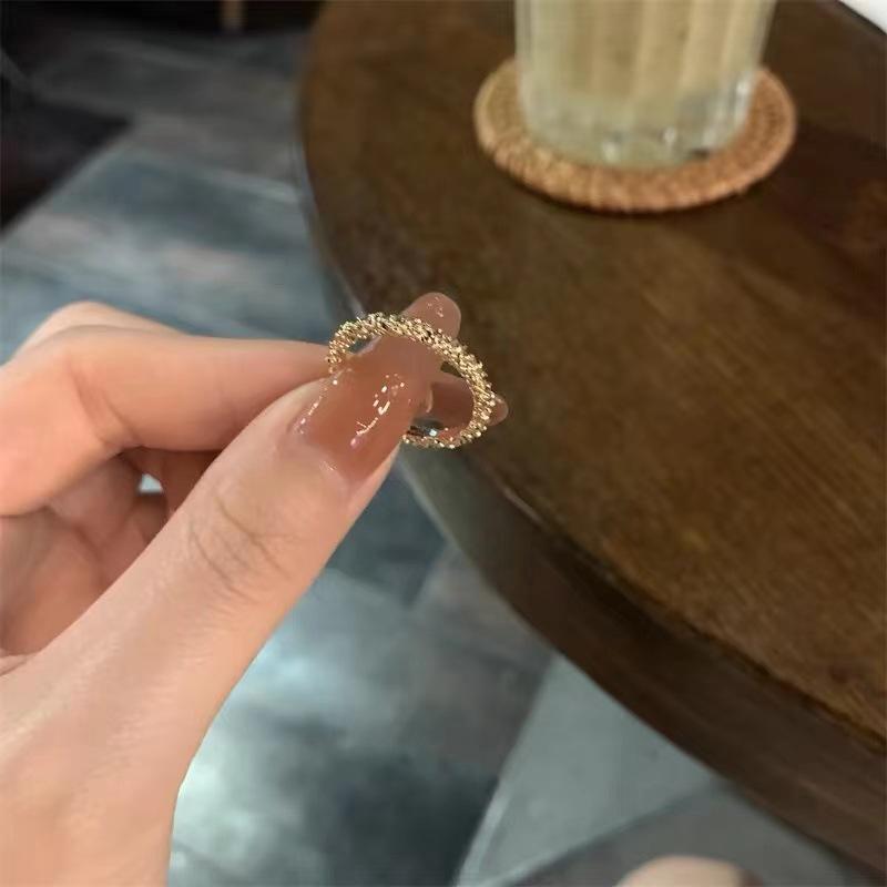 Textured Open Women s Luxury Adjustable Index Finger Ring