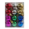 24PCS 3cm Christmas Ornaments Plastic Glossy Matte, Chrome Ball Decor for Xmas Tree Holiday