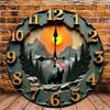 25x25cm Wooden Wall Clock with a Sublimated Print for Full-Color Graphics