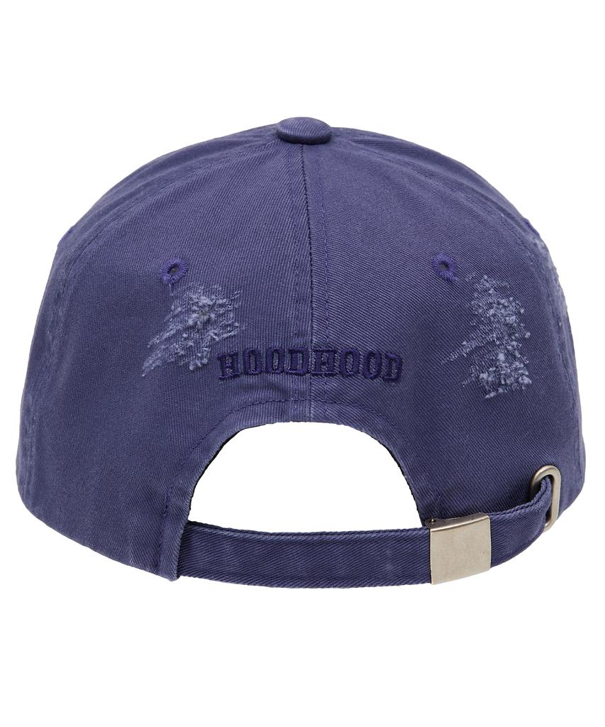 HOODHOOD Hd Applique Damaged Ball Cap Dust Blue