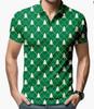 New Men's Summer POLO Shirt Men's Casual Short Sleeve Lapel T-Shirt D Printed Short Sleeve POLO