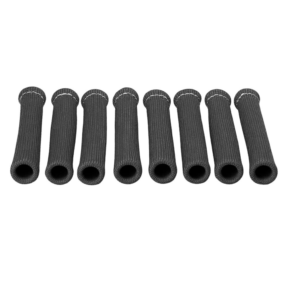 

8Pcs Sleeve Protector Glass Fiber Heat Shield Sleeve 1000 F Degree Spark Plug Wire Protector High Temperature Auto Parts синій