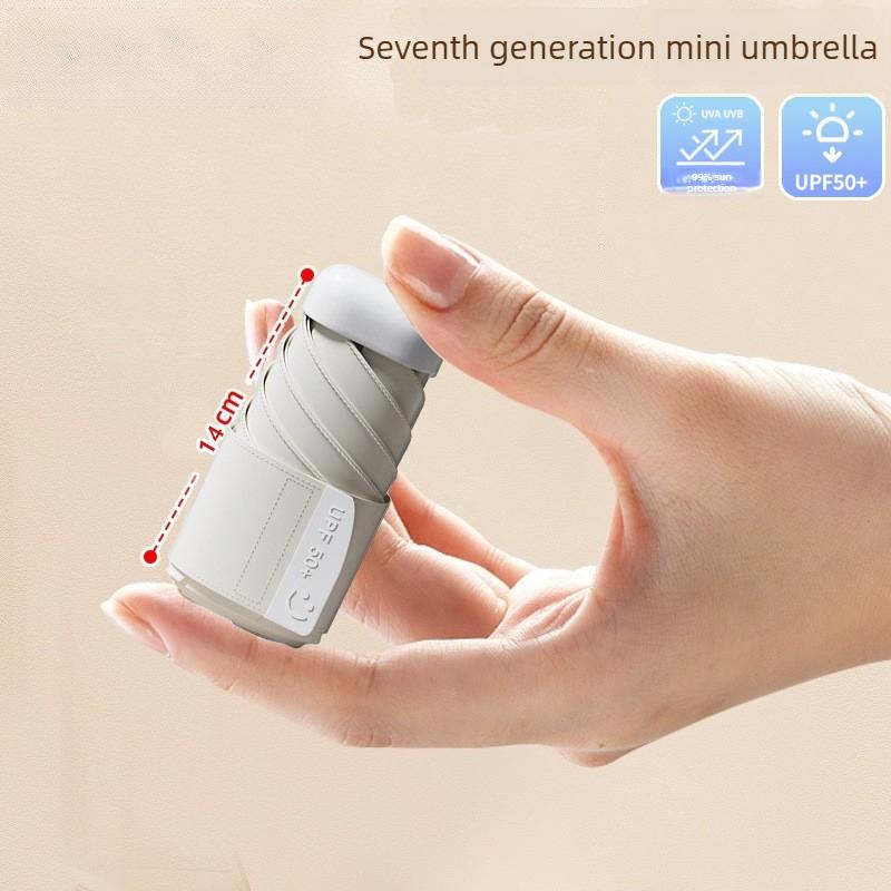 New Mini 30% Off Sun Umbrella, Sunshade Umbrella, Women's UV Protective Umbrella Portable Rain and Rain Umbrella