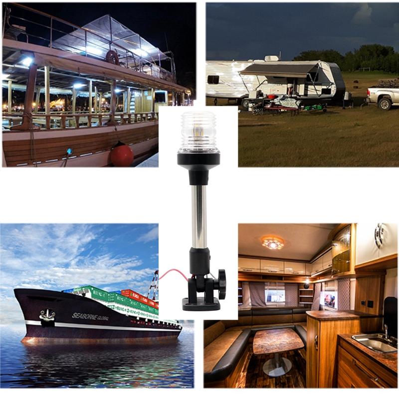 White LED Marine Navigation All-Round Boat Light Home Garden LED Light 12V Navigation Light Rotatable Light