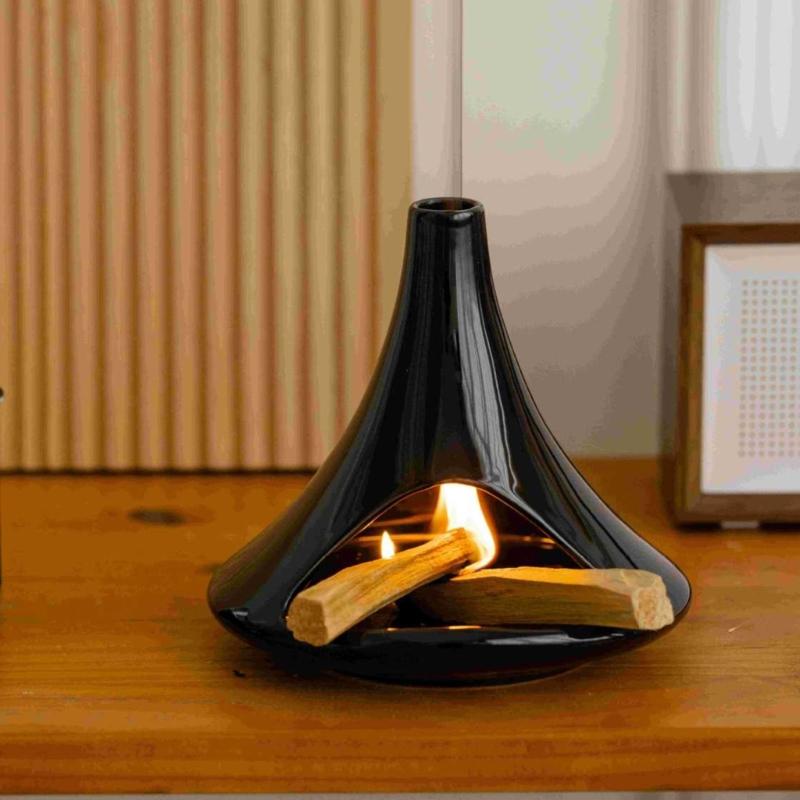 Mini Dekoratives Flecken Schale Ständer Mit Keramik Basis Schreibtisch Räucherstäbchenhalter für Holzstäbchen Heim Geschenk