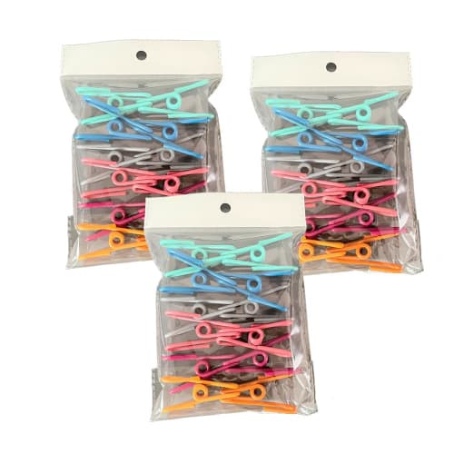Set of 36 Colorful Clothespins, Non-Slip, Strong, Storage, Laundry, Clothes Drying, Bag Clips, Random Colors, Multi-Purpose, Stylish, Decorative