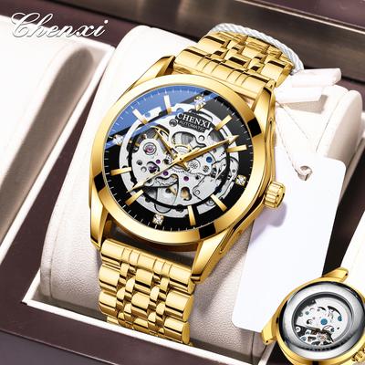Men Watch Automatic Mechanical Tourbillon Movement Clock Business Waterproof Luminous Wrist Watch Relogio