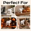 Halloween-Geschenke für Freunde Geist-Figur mit Mittelfinger, Niedliche Statue, Lustige Figuren Gruselige Harz-Humor Schreibtischdekoration Party Zuhause Büro