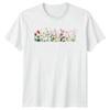 Watercolor Flowers Nature Meadow Mens T-Shirt Womens Floral Graphic Unisex Top