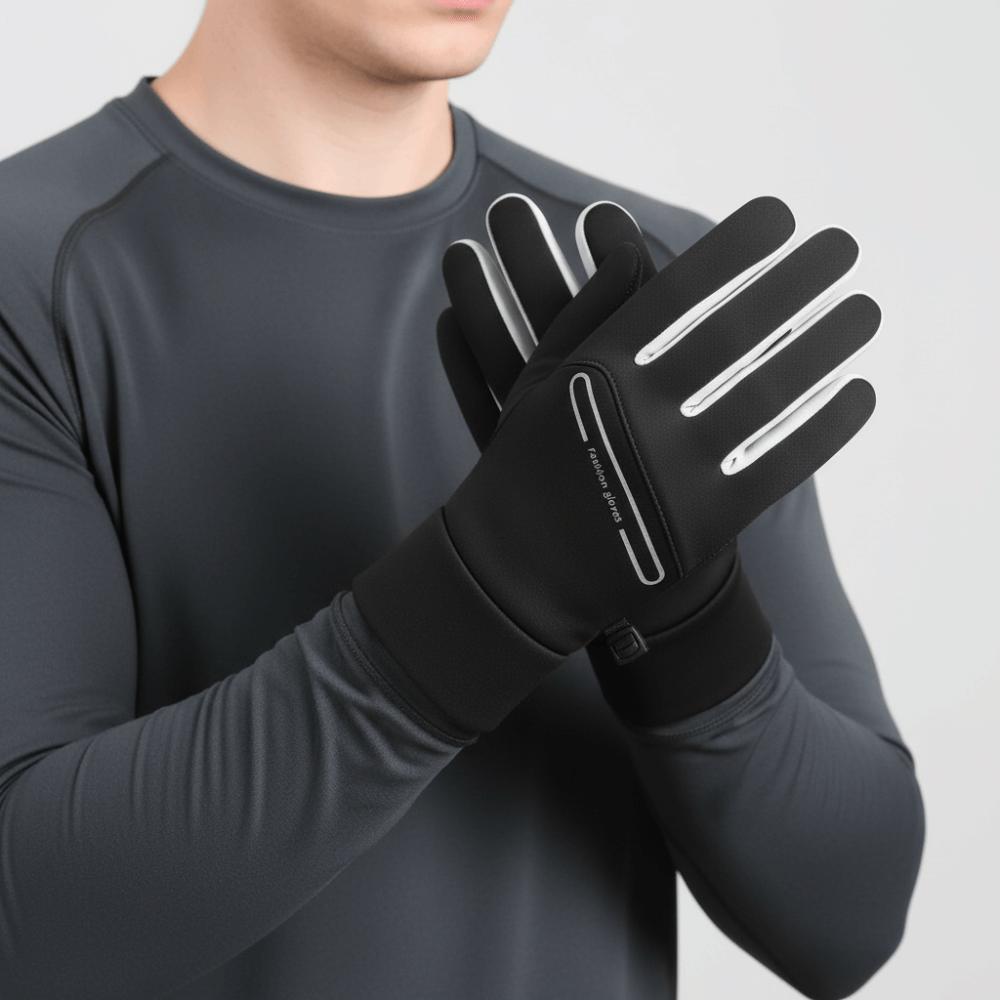 Solid Color Winter Warm Gloves Full Finger Sports Mittens Comfortable Cycling Gloves  Autumn Winter