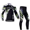 Cycling Suit Long Sleeve Strap Set Mountain Road Suit Autumn and Winter Velvet Outdoor Cycling Suit Set