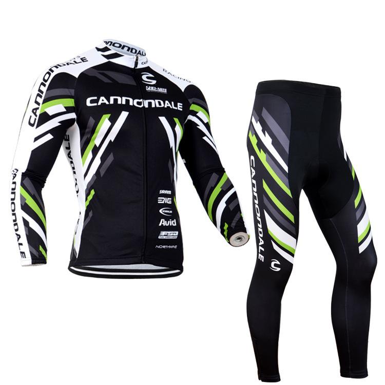 Cycling Suit Long Sleeve Strap Set Mountain Road Suit Autumn and Winter Velvet Outdoor Cycling Suit Set