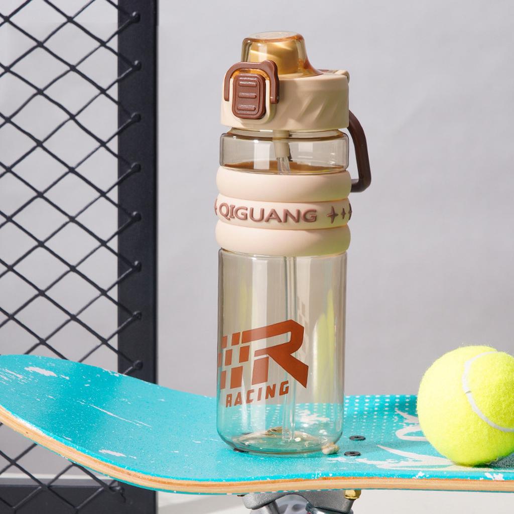 PPSU Water Bottles with Straw and Strap Double drinking mouth Bottle with Suck and Drink