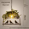 Retro Industrial Floral Birdcage Pendant Light for Cafe, Bar, Tea Shop, Clothing Store, or Restaurant