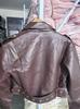 2025 Autumn/Winter Retro Fashion Women's Short Motorcycle Jacket
