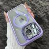 Magnetic Shockproof Phone Case For iPhone 16 16e 15 14 13 12 11 Pro Max For Magsafe Stand Glass Lens Protector Back Cover Funda