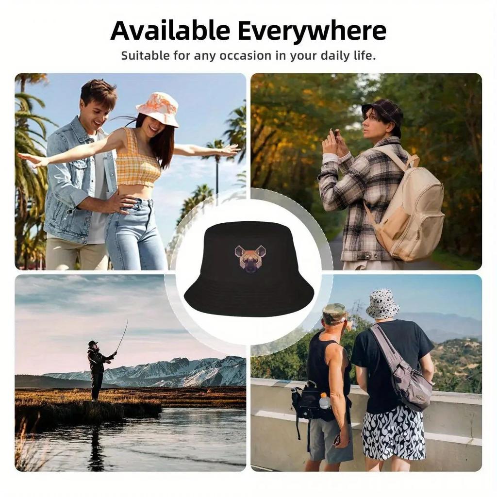 Spotted Hyena Bucket Hat Hard Hat Sun Cap Men Women's