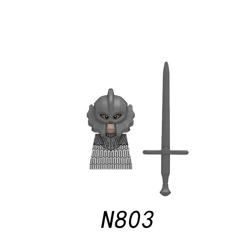 Medieval War Castle Militia American Civil War Soldiers Building Block Figure Soldier Weapon Infantry Knight Blacksmith Toy K147